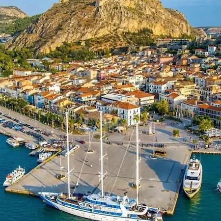 Vacation Home, Two Levels Of Comfort With Beautiful Large Private Terrace And Breathtaking Views Of The Palamidi Castle Fortress