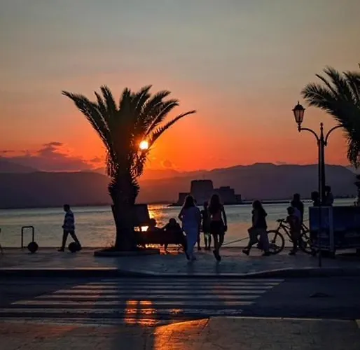 Vacation Home, Two Levels Of Comfort With Beautiful Large Private Terrace And Breathtaking Views Of The Palamidi Castle Fortress